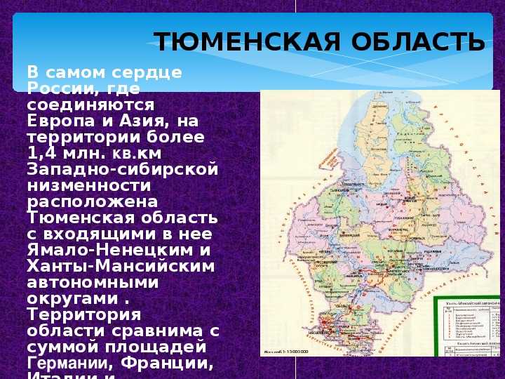 Тюменская область. краткое вступление об огромной территории -
