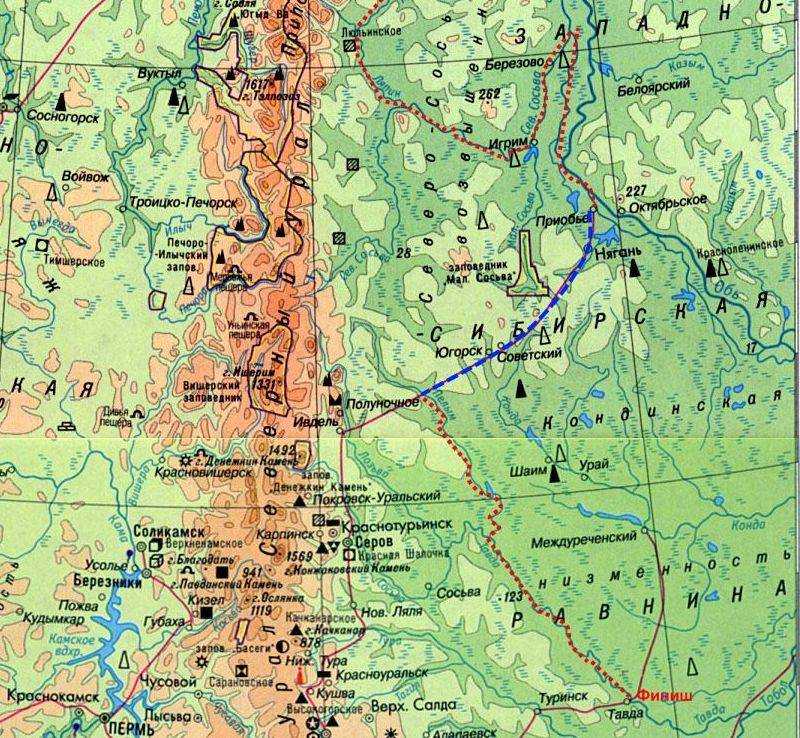 Где находится гора народная на карте россии (урал), в каких координатах? (сезон 2023)