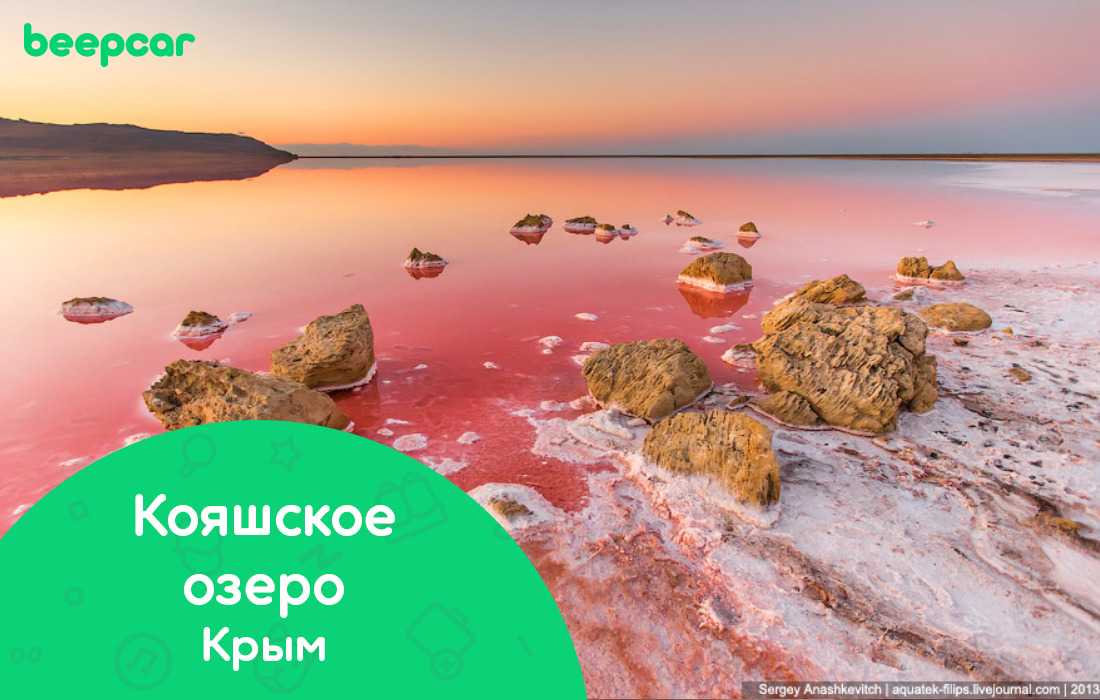 Кояшское озеро в крыму (розовое): где находится на карте, фото, как добраться, на машине