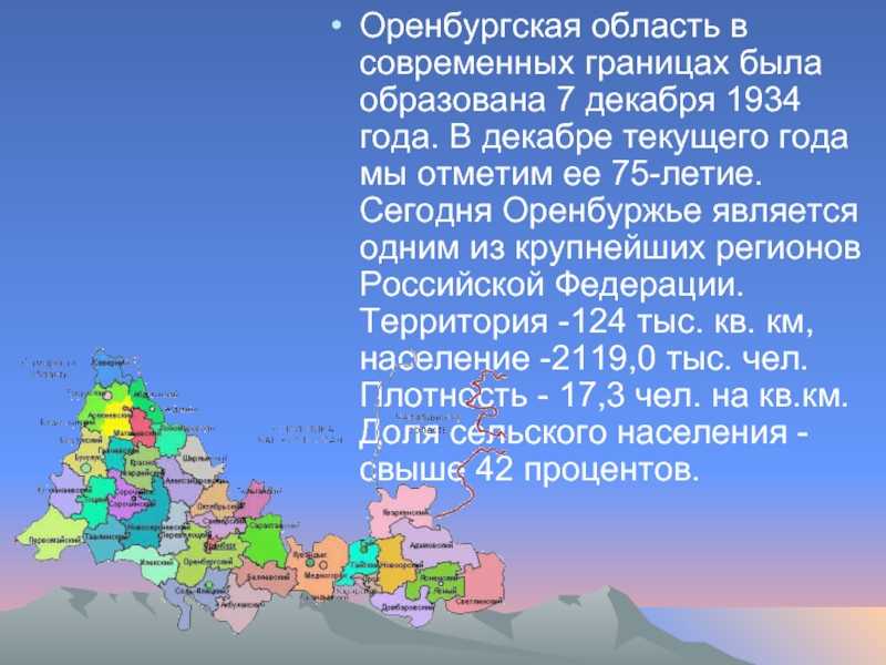 Сколько человек в оренбургской области