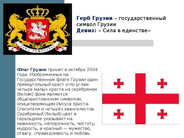 Статья 2020 года на тему: Государственный флаг ГрузииЧитайте историю флага Грузии с 13 века по наши дни на портале о Грузии
