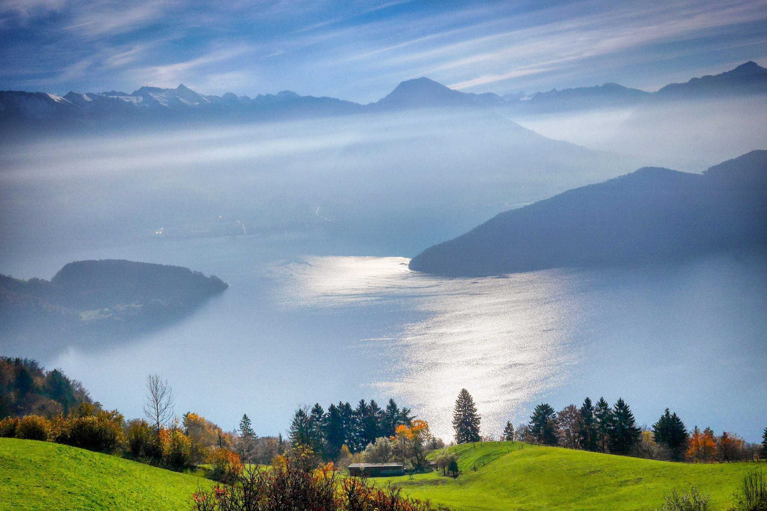 Фирвальдштетское озеро (люцернское озеро) 🦉🇨🇭 швейцария деловая