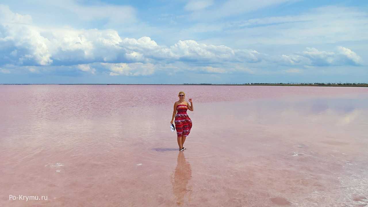 Розовое озеро в евпатории